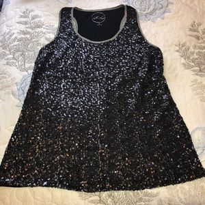 INC International Concepts Sequin Top: Size XL